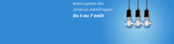 Datacenter : interruption des services numériques du 5 au 7 août 2019