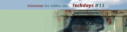 Visionnez les vidéos des Techdays #13 en ligne